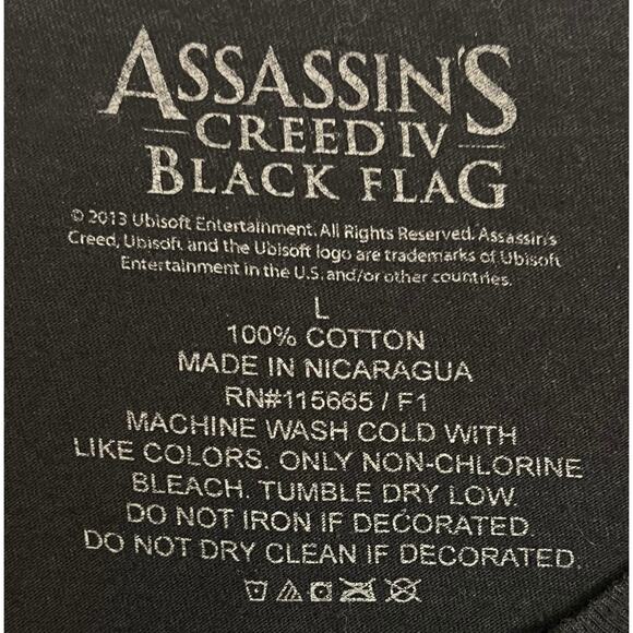 Assassin’s Creed IV: Black Flag Pirate T-Shirt - Size L - Ubisoft Official Tee - Picture 3 of 10